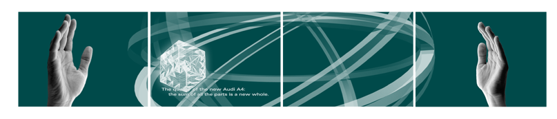 Audi A4, 4-Wall Installation, metagoldstern